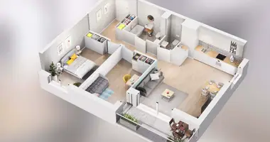 Apartamento 2 habitaciones en Poznan, Polonia