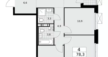 4 room apartment in Moscow, Russia