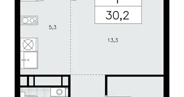 Apartamento 1 habitación en poselenie Sosenskoe, Rusia