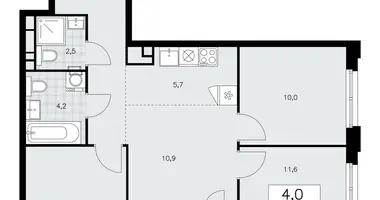 Apartamento 4 habitaciones en poselenie Sosenskoe, Rusia