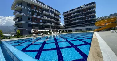 Квартира 2 комнаты с парковкой, с видом на море, с бассейном в Аланья, Турция