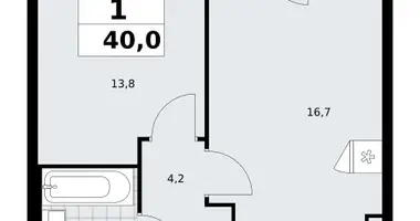 Appartement 1 chambre dans poselenie Sosenskoe, Fédération de Russie