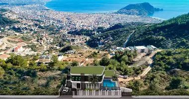 Villa 5 rooms with parking, with Elevator, with Sea view in Alanya, Turkey