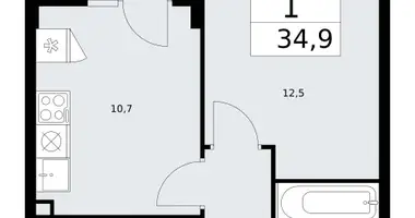 Apartamento 1 habitación en Troitsk, Rusia