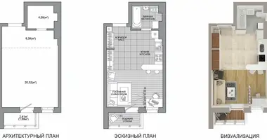 1 room apartment in Minsk, Belarus