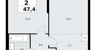 Appartement 2 chambres dans poselenie Sosenskoe, Fédération de Russie