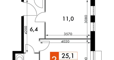 Apartamento 2 habitaciones en Razvilka, Rusia