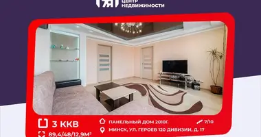 Apartamento 3 habitaciones en Minsk, Bielorrusia