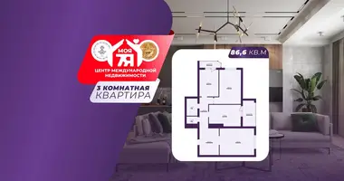 3 room apartment in Minsk, Belarus