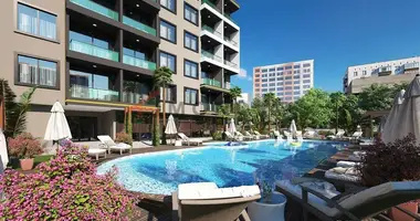 Apartamento 2 habitaciones con balcón, con ascensor, con airea acondicionado en Incekum, Turquía