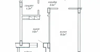 Квартира 1 комната в Минск, Беларусь