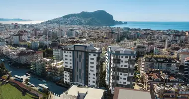 Penthouse 3 Zimmer mit Möbliert, mit Schwimmbad, mit Bergblick in Alanya, Türkei