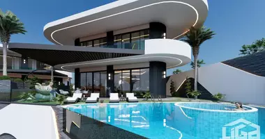 Villa 4 Zimmer mit Parkplatz, mit Schwimmbad, mit Elektrogenerator in Alanya, Türkei