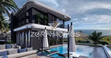 Villa 5 rooms with elevator, with swimming pool, with garage in Alanya, Turkey