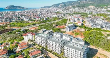 Wohnung 1 Schlafzimmer mit Fenster, mit Balkon, mit Bergblick in Alanya, Türkei