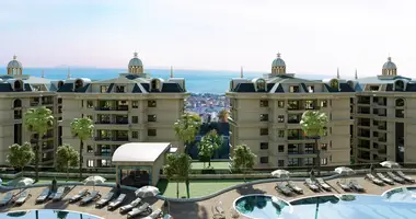 Penthouse 5 bedrooms with Balcony, with Air conditioner, with Sea view in Ciplakli, Turkey