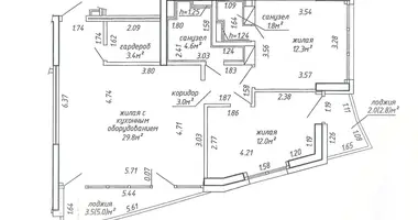 Wohnung 3 zimmer in Minsk, Weißrussland