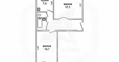 Apartamento 2 habitaciones en Brest, Bielorrusia