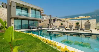 Villa 4 room villa with balcony, with air conditioning, with sea view in Kalkan, Turkey