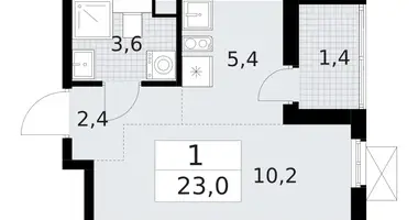 Appartement 1 chambre dans Krasnoye Selo, Fédération de Russie