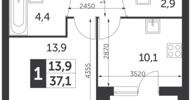 Appartement 1 chambre dans North-Eastern Administrative Okrug, Fédération de Russie