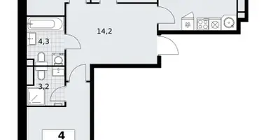 Apartamento 4 habitaciones en Postnikovo, Rusia