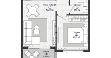 Apartamento 1 habitación en Gazipasa, Turquía