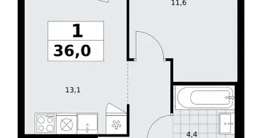 Appartement 1 chambre dans Troïtsk, Russie