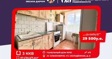 Apartamento 3 habitaciones en Aliachnovicy, Bielorrusia