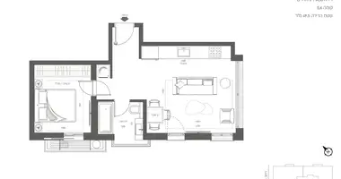 Apartamento 2 habitaciones en Tel Aviv-Yafo, Israel