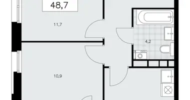 Appartement 2 chambres dans poselenie Sosenskoe, Fédération de Russie