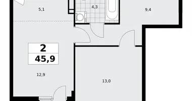 Appartement 2 chambres dans poselenie Sosenskoe, Fédération de Russie