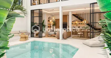 Villa 2 bedrooms with Balcony, with Furnitured, with Air conditioner in Canggu, Indonesia