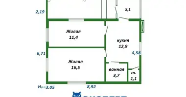 Haus in Zajamnauski siel ski Saviet, Weißrussland