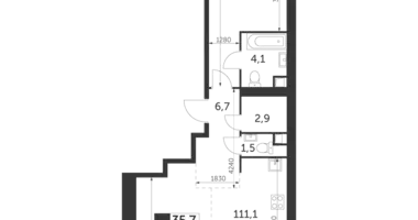 2 room apartment in Konkovo District, Russia