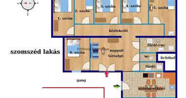 8 room apartment in Budapest, Hungary