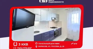 Apartamento 3 habitaciones en Borisov, Bielorrusia