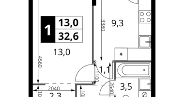 Appartement 1 chambre dans Khimki, Fédération de Russie