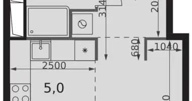 Studio 1 chambre dans North-Western Administrative Okrug, Fédération de Russie