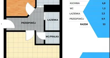 2 room apartment in Poznan, Poland
