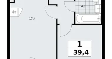 1 room apartment in poselenie Sosenskoe, Russia