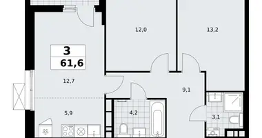 3 room apartment in poselenie Sosenskoe, Russia