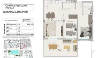 Apartamento 3 habitaciones en Santa Pola, España