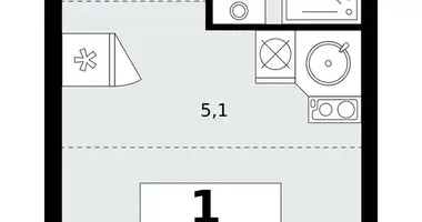 Квартира 1 комната в поселение Сосенское, Россия