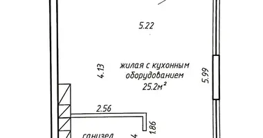 Apartamento 1 habitación en Minsk, Bielorrusia