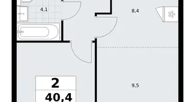 Apartamento 2 habitaciones en Postnikovo, Rusia