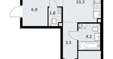 Apartamento 3 habitaciones en Postnikovo, Rusia