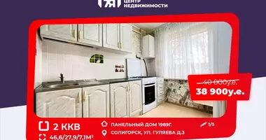 Apartamento 2 habitaciones en Saligorsk, Bielorrusia