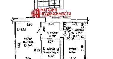 Appartement 2 chambres dans Hrodna, Biélorussie