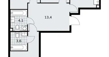 Квартира 3 комнаты в поселение Сосенское, Россия